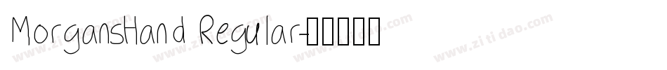 MorgansHand Regular字体转换